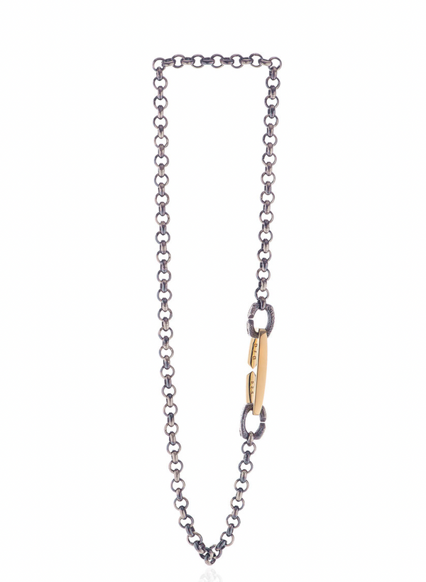 DSD ARKAIKA chained choker - silver lock