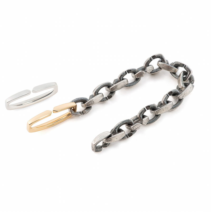 DSD ARKAIKA chained bracelet basic - vermeil lock